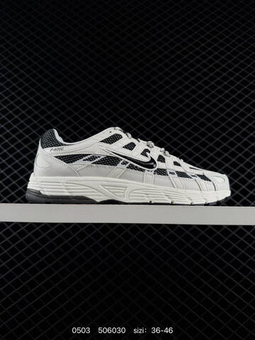 Nike P-6000 White Black 36-46 Running - Unisex (BS-71703)