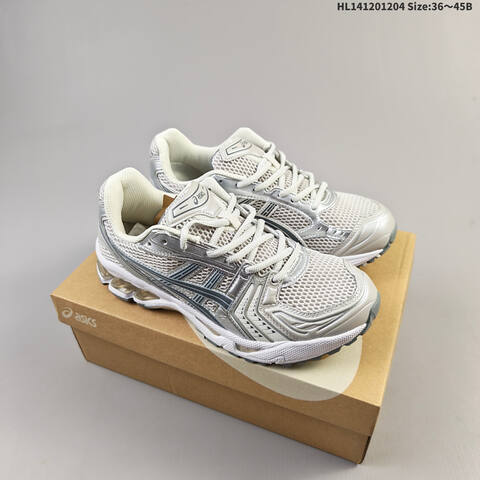 ASICS Gel-Kayano 14 Cream Silver Blue EU 36-45 Running Shoe Running Sneakers - Unisex (BS-69182)