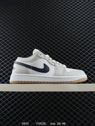 Jordan Air Jordan 1 Low White Dark Grey Black EU 36-46 Sneaker - Unisex BS-80939