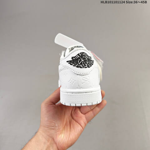 Nike Air Jordan 1 White Grey 36 45 Lifestyle - Unisex (BS-63155)