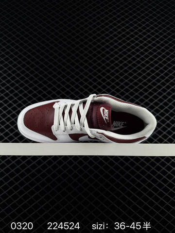 Nike SB Dunk Low Pro White Burgundy EU 36-45 5 Skate - Unisex (BS-72564)