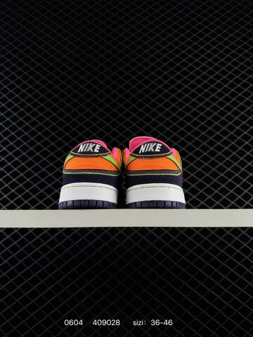 Nike SB Dunk Low Dark Purple Green Orange Pink White EU 36-46 Skate - Unisex BS-70985
