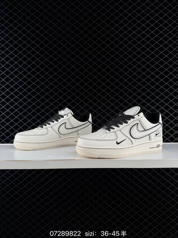 Nike Air Force 1 07 LV8 Off White Black EU 36-45 Skate - Unisex (BS-70057)