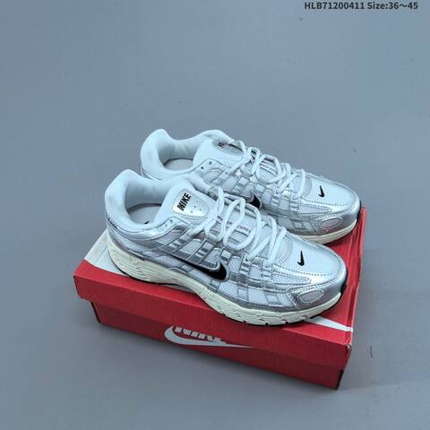 Nike P-6000 White Grey Black Cream EU 36-45 Running Shoe - Unisex (BS-60822)