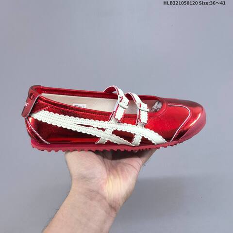 Onitsuka Tiger MEXICO TGRS 3 Metallic Red White EU 36-41 Sneaker Casual Sneakers - Unisex (BS-69052)