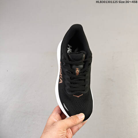 HOKA ONE ONE Bondi 9 Black White Rose Gold EU 36-45 Running Shoe Running Sneakers Unisex BS-69445