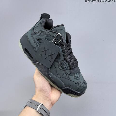 KAWS x Air Jordan 4 Retro Kaws Black AIR JORDAN 4 Aj4 Lifestyle BS-66477