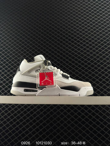Jordan Air Jordan 4 Retro CT8527-100 White Black Grey EU 36-48 Basketball Shoe - Unisex BS-80631