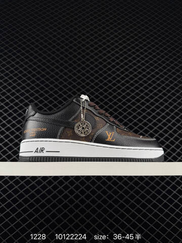 Nike Air Force 1 07 Black Grey White And Brown Black White EU 36-45 Lifestyle - Unisex (BS-73443)