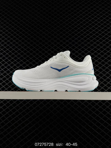 HOKA ONE ONE Bondi 9 White Blue Teal EU 40-45 Running Shoe Running Sneakers Men s BS-86138