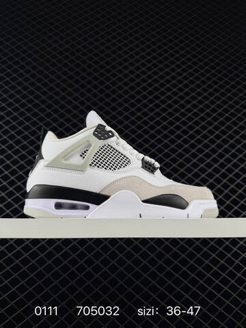 Jordan Air Jordan 4 Retro Black Grey Red White EU 36-47 Basketball Shoe - Unisex BS-79845