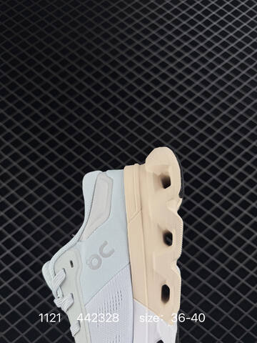 On Cloudflyer Light Grey Cream White Black EU 36-40 Running Shoe Running Sneakers - Unisex (BS-85461)