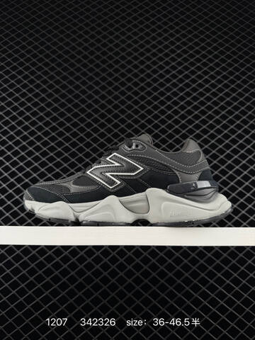 New Balance 9060 Black Dark Grey Light Grey EU 36-46 5 Sneaker Unisex BS-82512