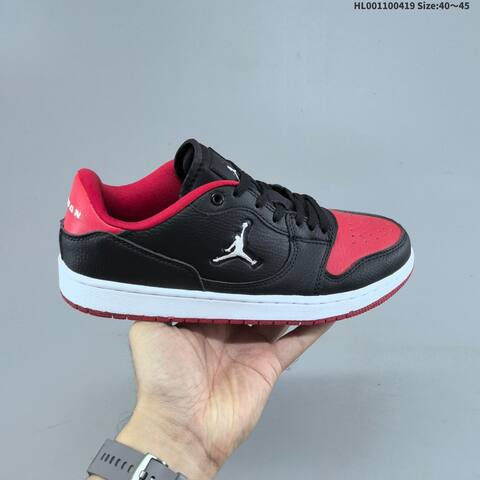 Jordan Air Jordan 1 Low Black Red White EU 40-45 Basketball - Men's (BS-66135)