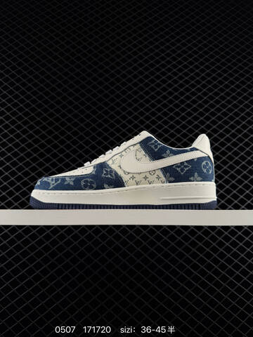 Nike Air Force 1 Low Off White Navy Blue EU 36-45 Lifestyle - Unisex (BS-71642)
