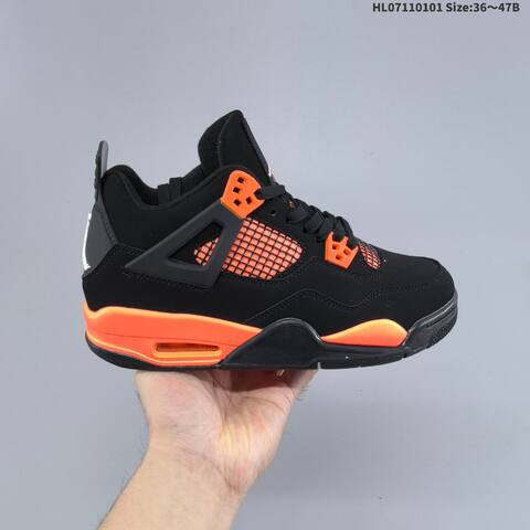 Jordan Air Jordan 4 Retro CT8527-020 Black Orange EU 36-47 Basketball - Unisex (BS-67139)