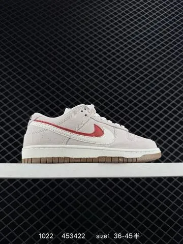 Nike SB Dunk Low SE 85 Beige Suede With Mismatched Swooshes In Blue Red Orange Purple And White EU 36-45 Skate - Unisex BS-82692