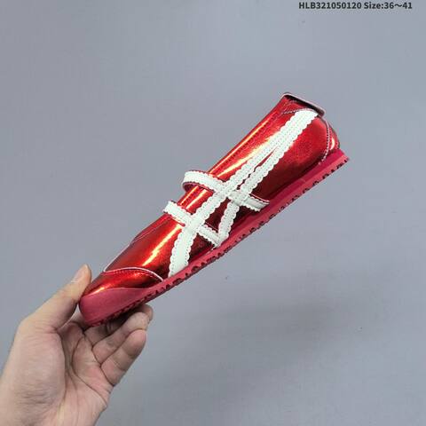 Onitsuka Tiger MEXICO TGRS 3 Metallic Red White EU 36-41 Sneaker Casual Sneakers - Unisex (BS-69052)