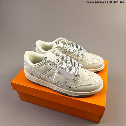 Nike Dunk SB Low Black Cream White Light Purple EU 36-45 Skate Shoe - Unisex (BS-63771)