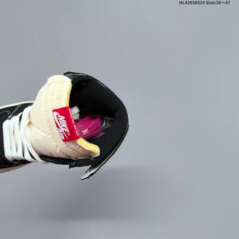 Nike Air Jordan 1 Retro Mid Black Cream White With Red Accents 36 47 Basketball - Unisex (BS-65887)