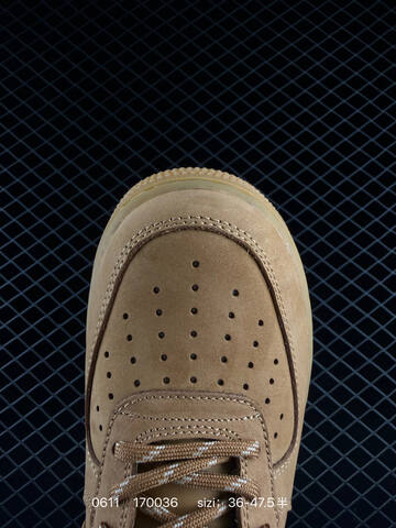 Nike Air Force 1 Low Wheat Tan Gum Light Brown EU 36-47 5 Skate - Unisex (BS-70837)