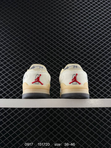 Jordan Air Jordan 4 Flight Court Who Decides War Coconut Milk Coconut Milk Beige Red Grey EU 36-46 Sneaker - Unisex BS-80689