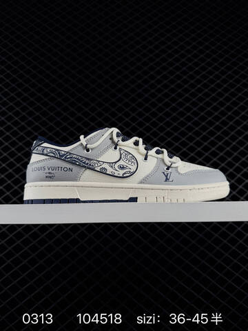 Nike SB Dunk Low White Navy EU 36-45 5 Skate - Unisex (BS-72672)