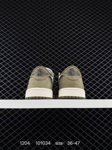 Jordan Air Jordan 1 Retro Low OG White Olive Black Sail EU 36-47 Sneaker - Unisex BS-80115