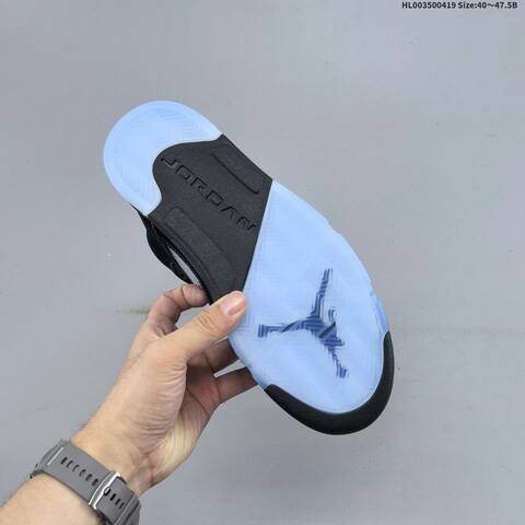 Jordan Air Jordan 5 Retro Black University Blue Grey EU 40-47 5 Basketball - Men's (BS-66131)