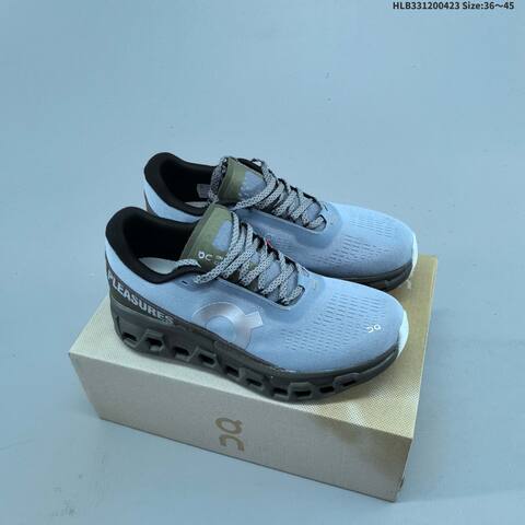 On Cloudmonster 2 Pleasures Mist Grey Olive Silver Black EU 36-45 Running Shoe Running Sneakers - Unisex (BS-69584)