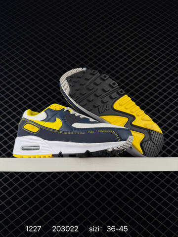 Nike Air Max 90 Black Olive Yellow Pink And Navy White Yellow EU 36-45 Lifestyle - Unisex (BS-73450)