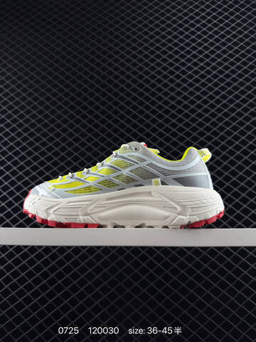 HOKA ONE ONE Mafate Three 2 Neon Yellow Silver White Red EU 36-45 Trail Shoe Trail Running Sneakers Unisex BS-86535