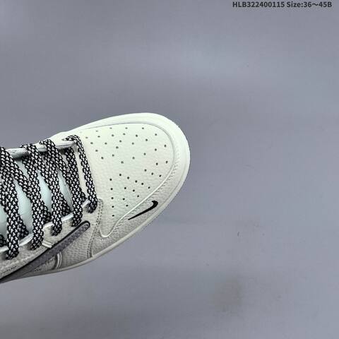 Nike Air Jordan 1 White Black Grey 36 45 Lifestyle - Unisex (BS-66969)