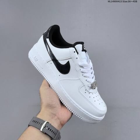 Nike Air Force 1 07 Low White Black Silver EU 36-45 Sneaker - Unisex BS-60761