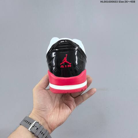 Jordan Air Jordan Ultra Low White Black Red 36 45B Basketball - Women's (BS-65822)
