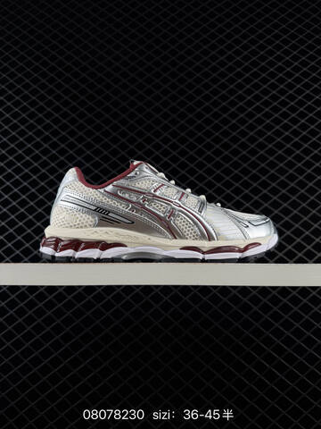 ASICS Gel Kayano 12 1 Cream Silver Black Red White EU 36 45 Running Shoe EU 36-45 Running Sneakers - Unisex (BS-81632)