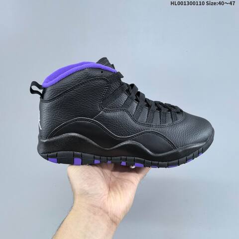 Jordan Air Jordan 10 Retro OG Sacramento Kings Black Purple EU 40-47 Basketball - Men's (BS-67023)