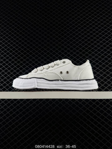 Maison MIHARA YASUHIRO Original Sole Canvas Low Black White EU 36-45 Skate Shoe Skate Sneakers Unisex BS-84490