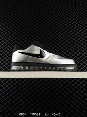 Nike Air Force 1 Low Metallic Silver Black Clear EU 40-45 Lifestyle - Men's (BS-70983)