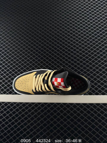 Jordan Air Jordan 1 Low Pizza Black Gold White Red EU 36-46 Sneaker - Unisex BS-80766