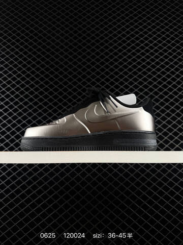 Nike Air Force 1 07 LV8 Metallic Silver Black Light Blue EU 36-45 Sneaker - Unisex (BS-70603)