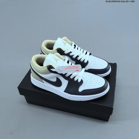 Jordan Air Jordan 1 Low White Light Smoke Grey EU 36-45 Basketball - Unisex (BS-66143)