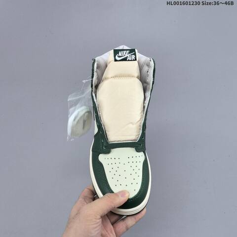 Jordan Air Jordan 1 Retro High OG Fir Green Cream White 36 46B Basketball - Women's (BS-67185)