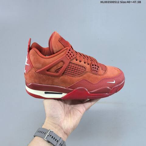 Nike Air Jordan 4 Brick Red Rust Red Maroon EU 40-47 5 Basketball - Men's (BS-65988)