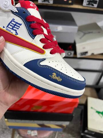 Jordan Air Jordan 1 Low Travis Scott CNY 2026 White Navy Red Gold Sneaker BS-87214