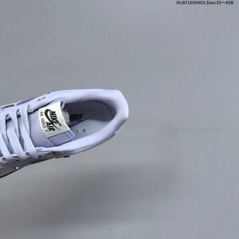 Nike Air Force 1 Light Purple Dark Purple Silver White EU 35-45 Sneaker - Unisex (BS-60960)