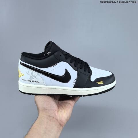 Jordan Air Jordan 1 Low Black White EU 36-46 Casual - Unisex (BS-67240)