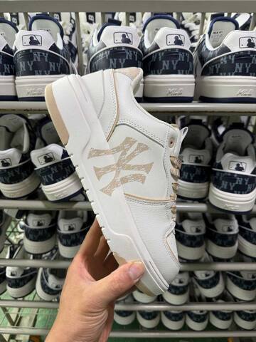MLB Chunky Liner 3 ASXM046 Off White Beige Gold Skate Shoe Skate Sneakers (BS-86884)
