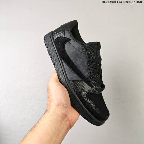 Jordan Air Jordan 1 Low x Travis Scott Black EU 36-45 Lifestyle - Unisex (BS-63806)