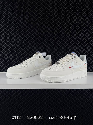 Nike Air Force 1 07 Cream White With Red Accents EU 36-45 5 Lifestyle - Unisex (BS-73175)